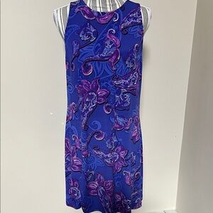 Ali Ro Vibrant Blue and Purple Mini Dress